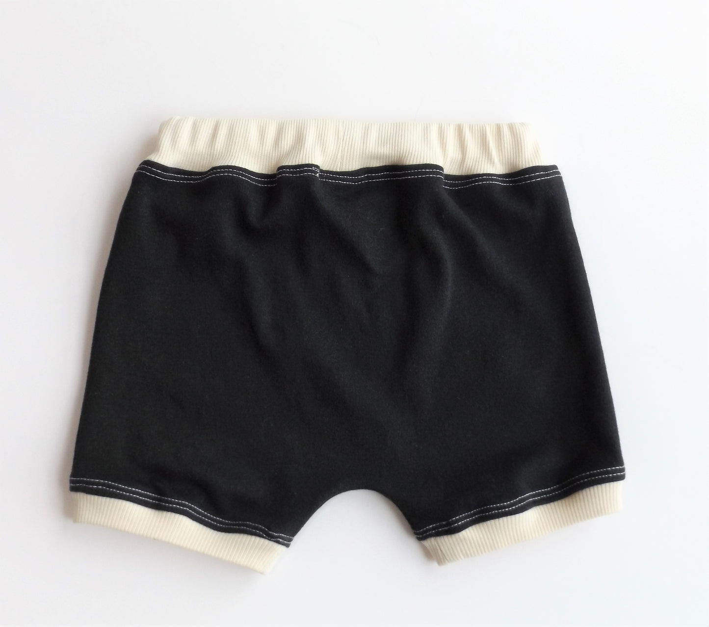 Black Color Block Shorts