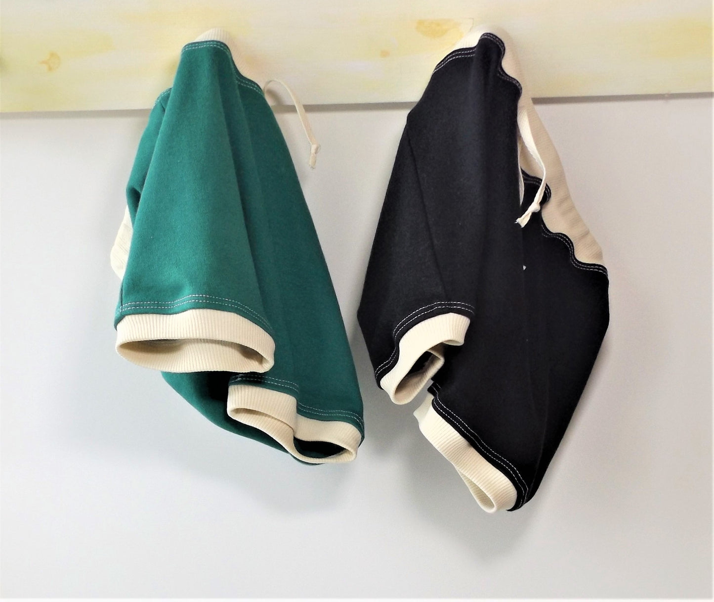 Black Color Block Shorts