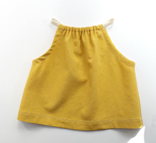 Gold Linen Summer Breeze Top